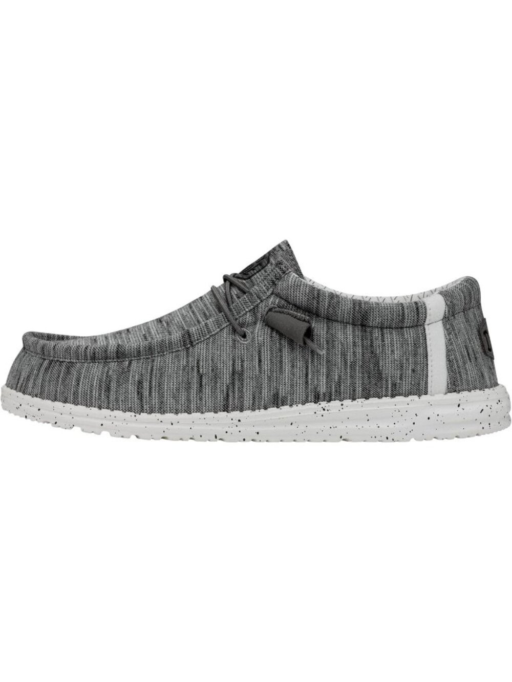 Heydude Men's Stone White Round Toe Breathable Flexible Casual Slip On Loafers